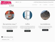 Tablet Screenshot of blog.suitetudes.com